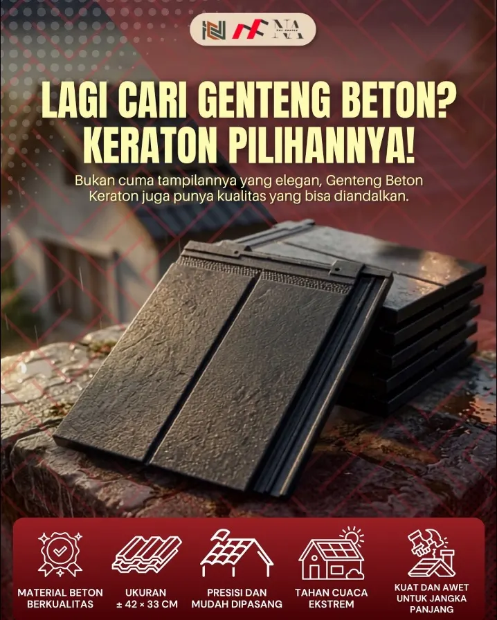 Genteng beton Keraton