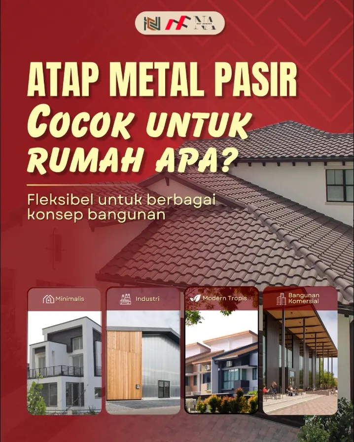 Atap metal pasir